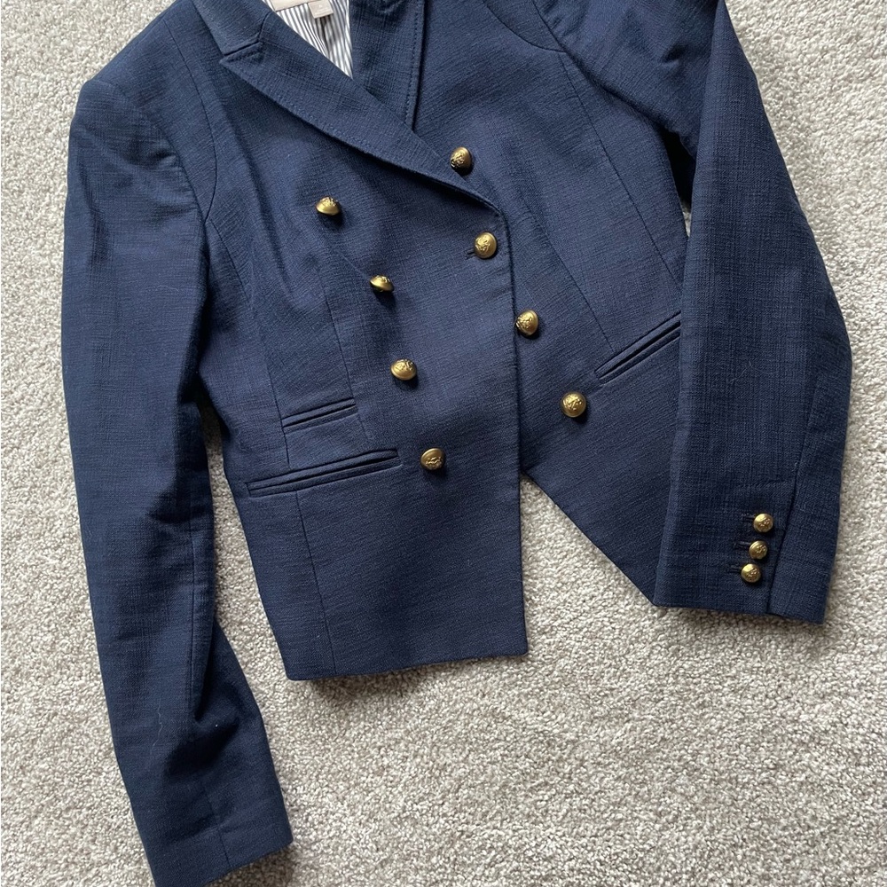 Banana Republic Navy Blazer with Gold Buttons
